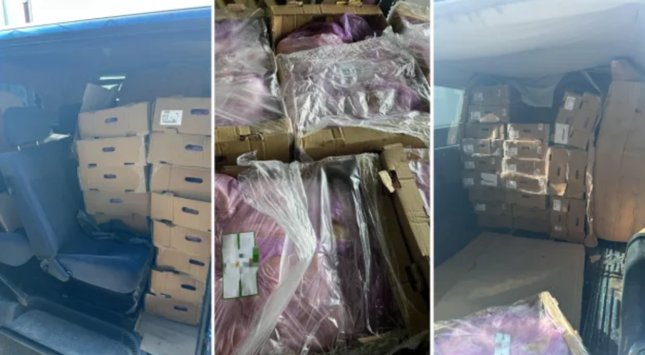 Митничари откриха 1,5 тона пилешко месо, натъпкано в микробус