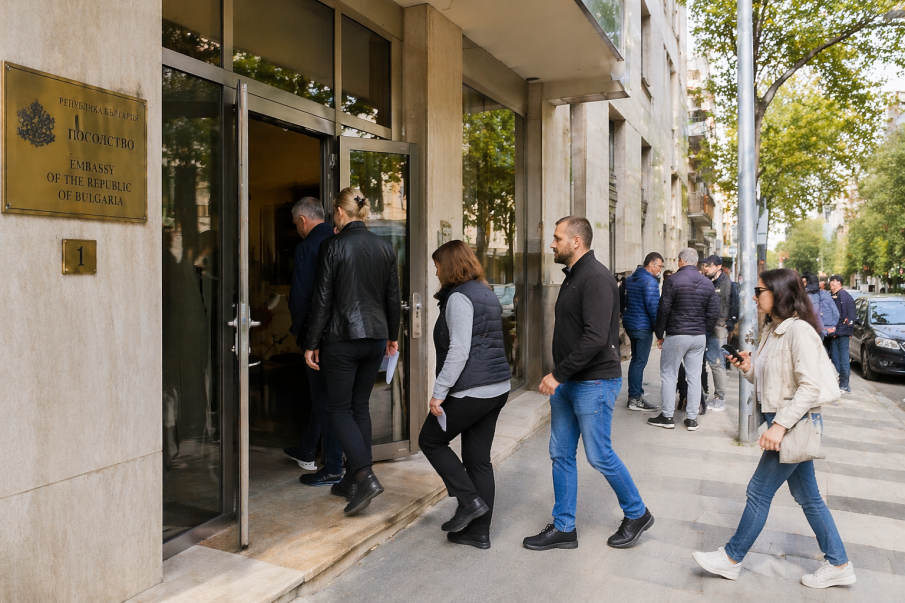 Първите български граждани вече упражниха правото си на глас в Атина