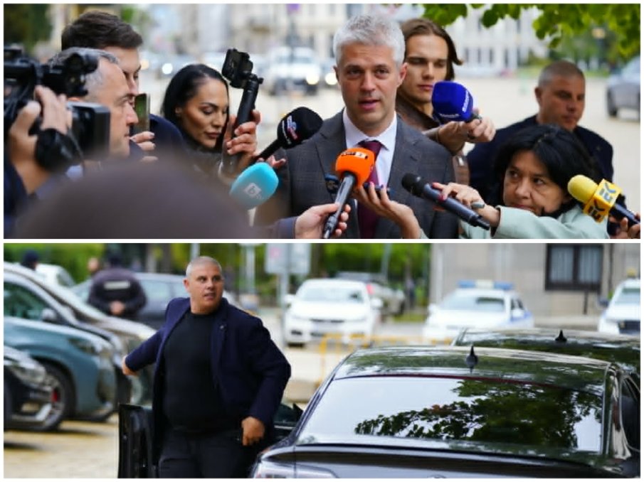 СПЕЦИАЛНА ПОЧИТ: Шофьорът на Асен Василев вози Благо Коцев за старта на парламента (СНИМКИ)
