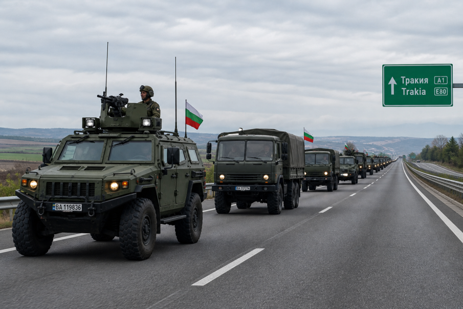 Колони с военна техника ще се движат по пътищата на страната на 7 май