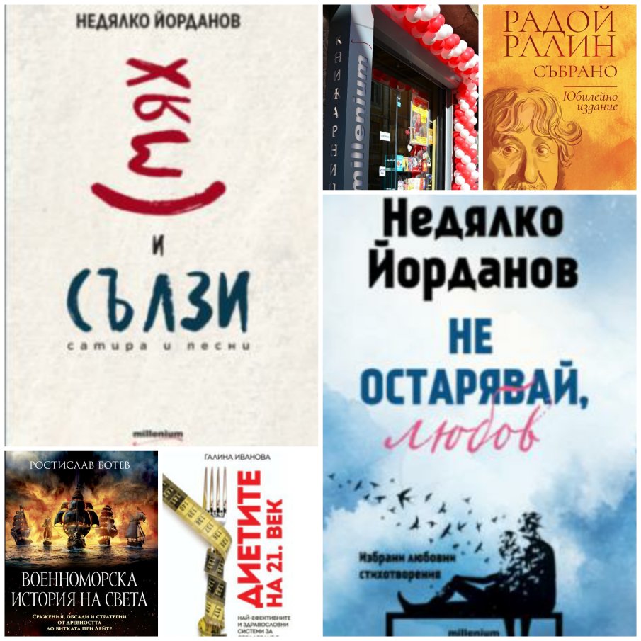 Топ 5 на най-продаваните книги на издателство Милениум (2-8 май)
