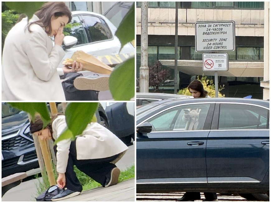 САМО В ПИК! Брутално нахалство: Лена продължава да ползва паркинга на парламента като свой, за да обикаля по закусвални и кафенета (СНИМКИ)