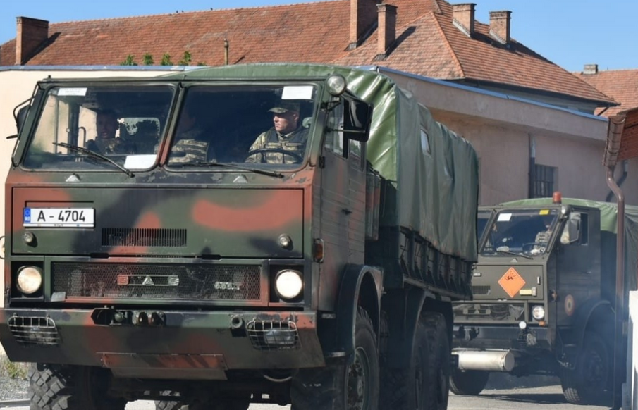 В северната част на Румъния се придвижва военна техника заради предстоящо учение