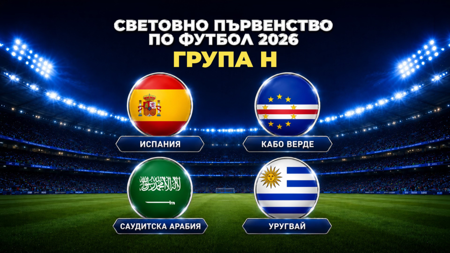Група H на Мондиал 2026: Испания е фаворит, но Уругвай няма да стои в сянка