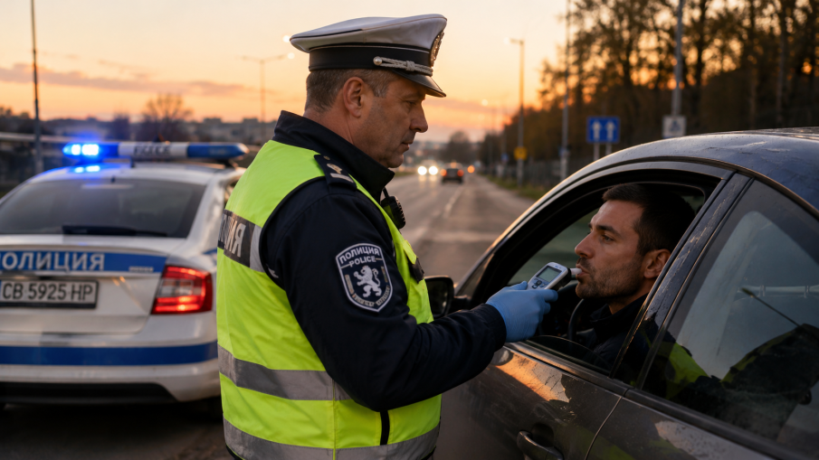 Хванаха софиянец да шофира с положителна проба от 2,85 промила алкохол в Старцево