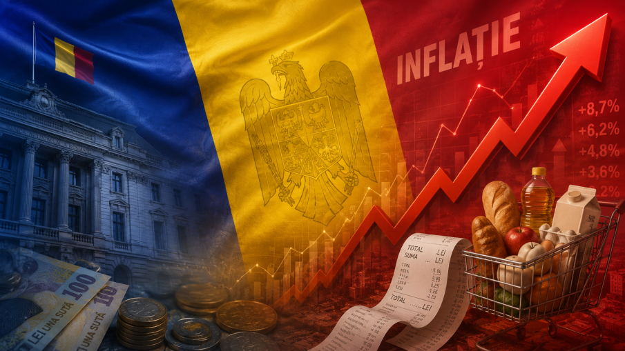 Инфлацията в Румъния скочи до двуцифрен процент