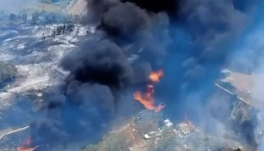 Голям горски пожар избухна край Порто Палермо в Албания