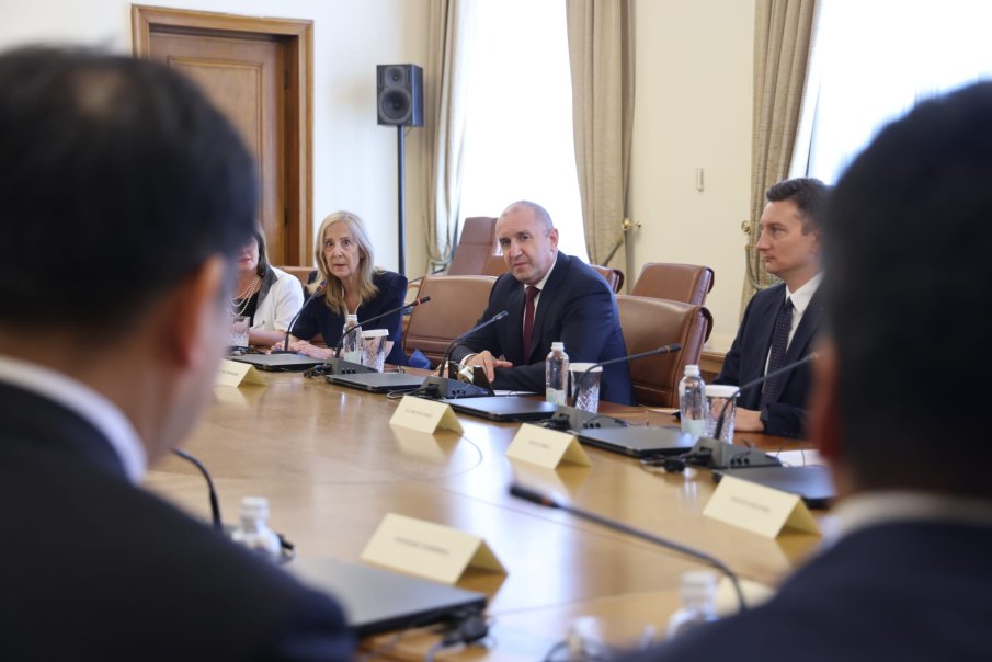 Румен Радев се срещна с ръководството на германската Федерална асоциация за икономическо развитие и външна търговия