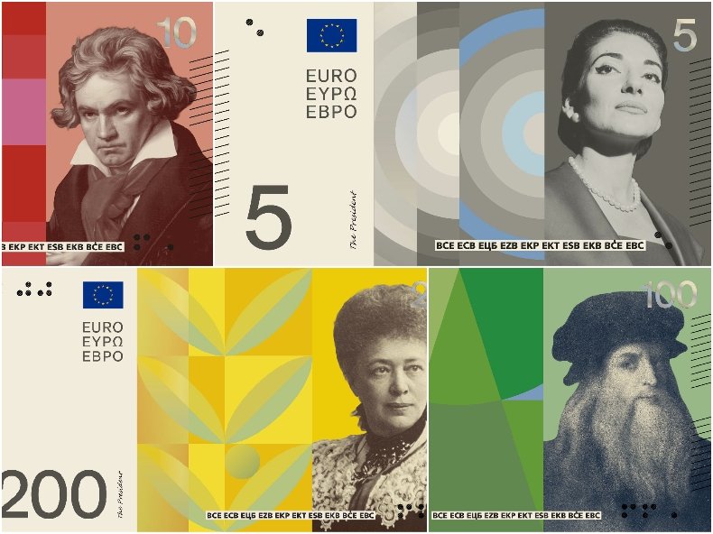Представиха новите предложения за дизайна на евробанкнотите