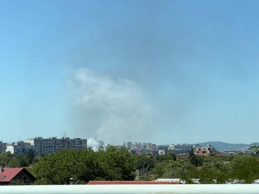 Голям пожар между столичните квартали „Люлин“ и „Модерно предградие“