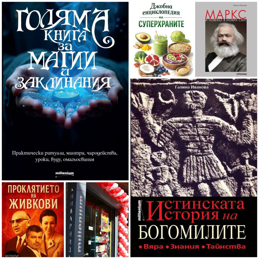 Топ 5 на най-продаваните книги на издателство Милениум (1-7 август)