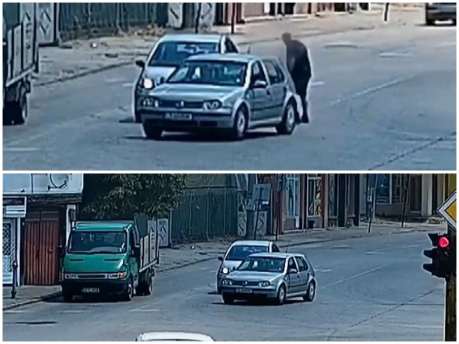 БРУТАЛНА АГРЕСИЯ на пътя: Мъж удря жена, след като засича колата й (ВИДЕО)