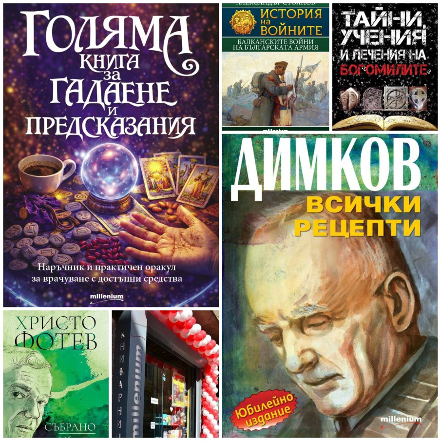 Топ 5 на най-продаваните книги на издателство Милениум (22-28 август)