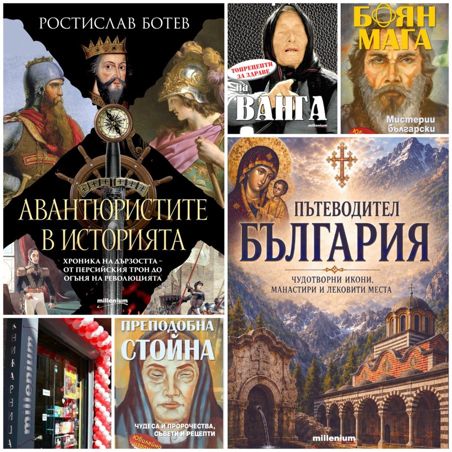 Топ 5 на най-продаваните книги на издателство Милениум (12-18 септември)