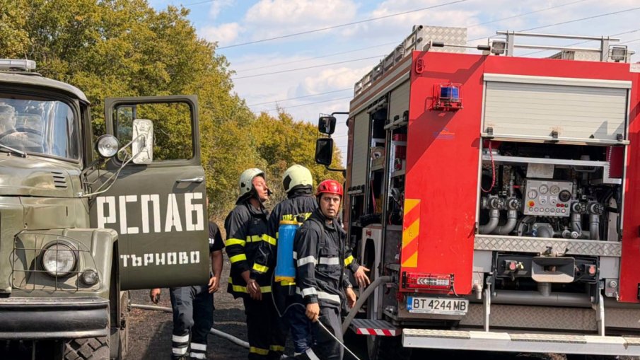Пожар лумна на 180 декара гора и поляни край Велико Търново