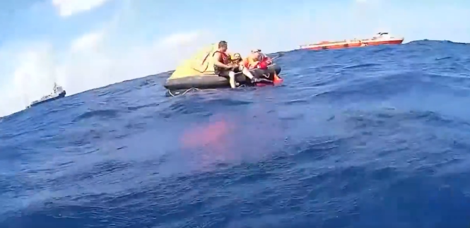 Спасиха български моряци след голям пожар на кораб в Мексиканския залив (ВИДЕО)