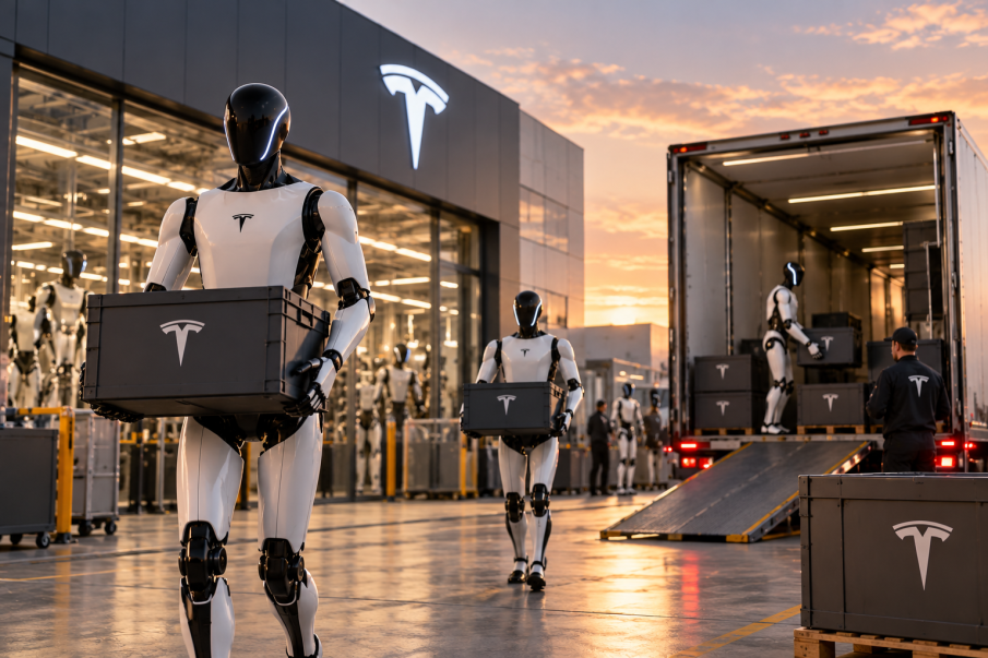 Tesla пуска по 20 000 хуманоидни роботи на седмица