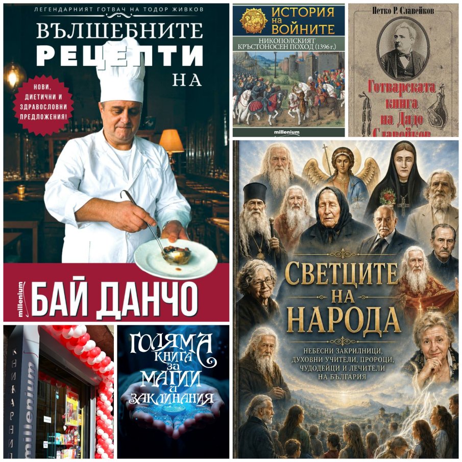 Топ 5 на най-продаваните книги на издателство „Милениум“ (17-24 октомври) 