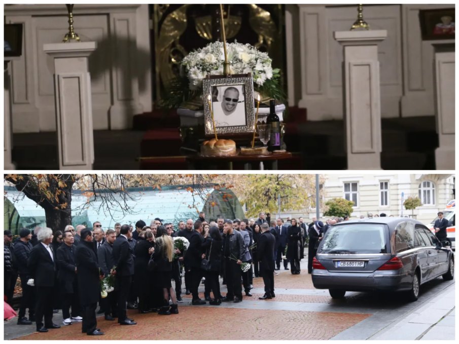 СЕДМИЦА СЛЕД УБИЙСТВОТО: Изпратиха Слави Бинев в последния му път (СНИМКИ)