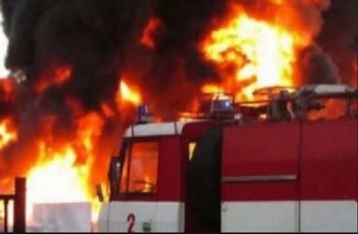 Пожар лумна в учебен център за шофьори в Пловдив