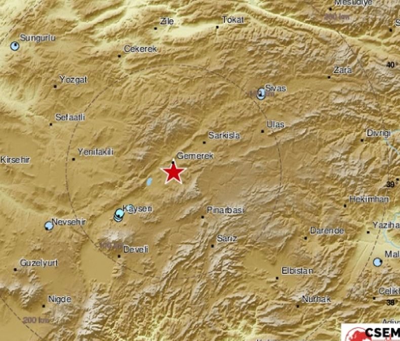 Земетресение с магнитуд 5.2 по скалата на Рихтер бе регистрирано в Турция