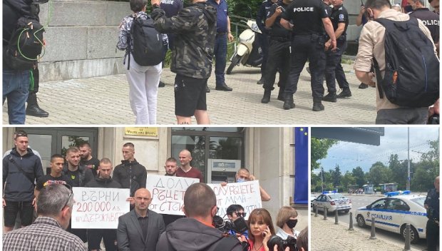 ИЗВЪНРЕДНО В ПИК TV! Състезател по ММА припадна пред кабинета на министър на Радев! Пратиха полиция срещу шампионите на Стъки (ВИДЕО/СНИМКИ/ОБНОВЕНА)