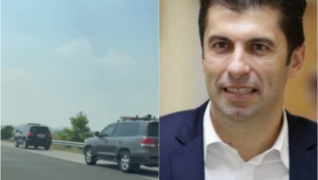 СКАНДАЛНО ВИДЕО В ПИК: Двата джипа на Кирил Петков летят в аварийната лента на Тракия и незаконно изпреварват ОТДЯСНО (УНИКАЛНИ КАДРИ)