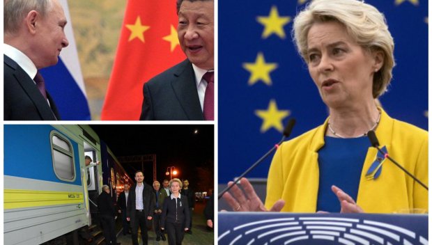 Докато Урсула устройва панаири със сино-жълти дрешки, Китай прави предложение на Русия за обединена световна сила