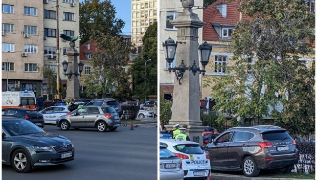 КАСКАДА: Два джипа се удариха в София, единият се заби в монумент на Орлов мост (СНИМКИ)