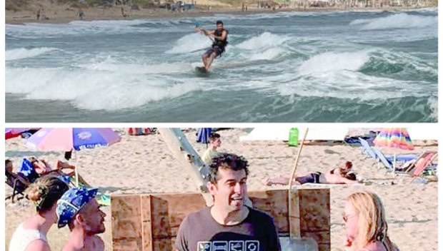 КАТО ВОЛЕН ЕЗДАЧ: Здраво охраняваният от НСО Киро пак пори вълните на Корал без страх от руските заплахи (ВИДЕО)