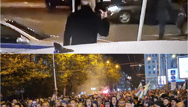 СКАНДАЛЪТ Е ОГРОМЕН! Емо Костадинов размаха среден пръст след баталията в центъра на София (СНИМКИ)