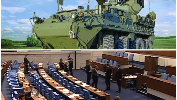 Пристигнаха първите 5 бойни машини Страйкър