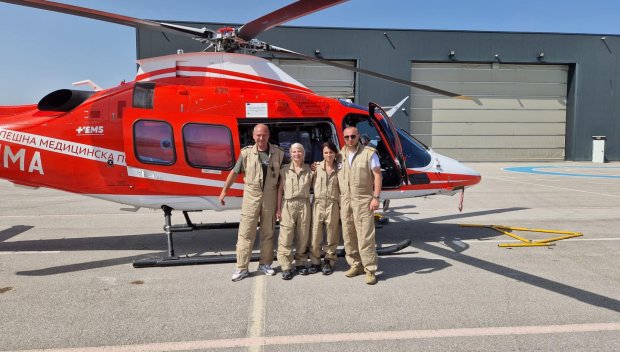 Медицинският ни хеликоптер кацна аварийно по време на спасителна мисия