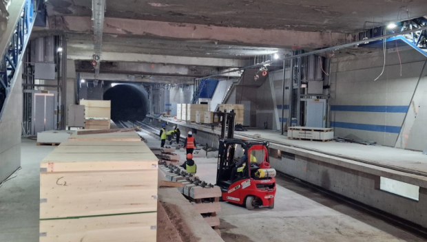 Новата метростанция край стадиона на Левски е почти готова (СНИМКИ)