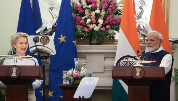 Урсула фон дер Лайен договори свободна търговия с Индия