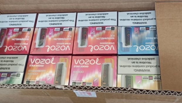 20 000 къса контрабандни вейпове задържаха митничарите на Гюешево