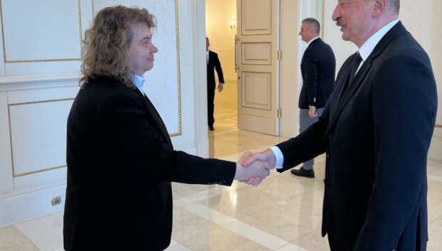 Наталия Киселова на среща с президента на Азербайджан Илхам Алиев (СНИМКИ)