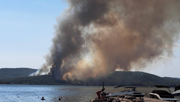Български туристи пред ПИК: Голям пожар избухна на Халкидики - 9 самолета гасят вече три часа пламъците (СНИМКИ/ВИДЕО)