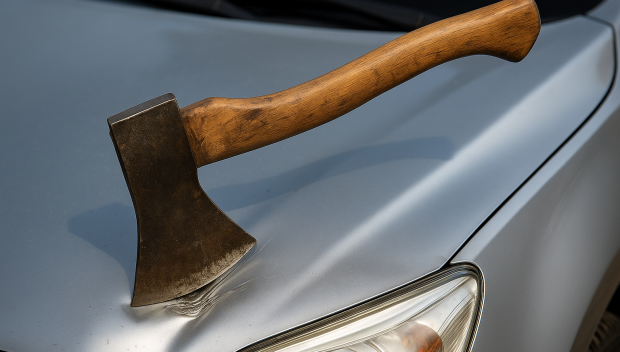 Заради вдигната от паяк кола: Охранител с брадва и тиктокър се сбиха в Бургас