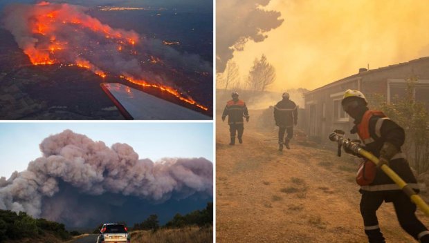 И Франция в пламъци, бори се с най-големия горски пожар от 1949 г. (ВИДЕО)