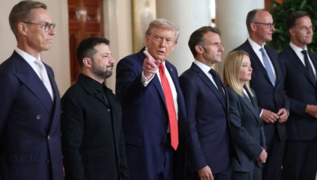 Евролидерите като част от миманса на срещата Тръмп - Зеленски