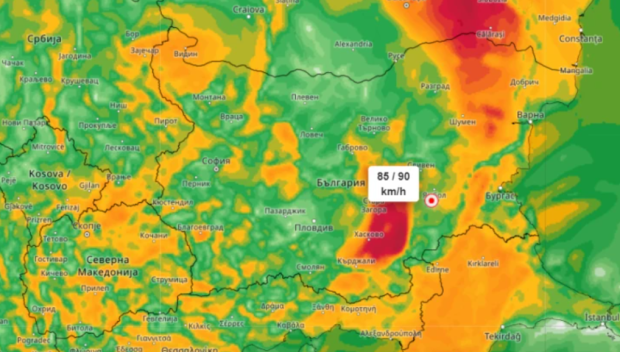 Meteo Balkans предупреждава за рязко влошаване на времето, идват бури от северозапад