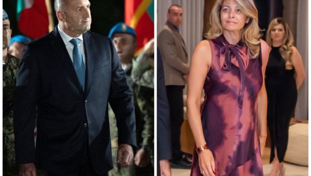 ГОРЕЩО В ПИК: Радев мърмори срещу чуждопоклонниците, а жена му с рокля на Дона Карън и чепици на Маноло Бланик навръх Съединението (СНИМКИ) 