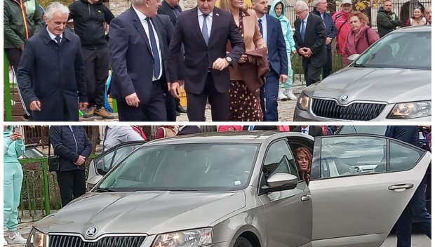 ГОРЕЩО В ПИК: Радев излъга за Ситроена, впрегна Шкодата на жена си за позьорската акция в Смолян. Местните в шок от отношението му към президента на Унгария (СНИМКИ)