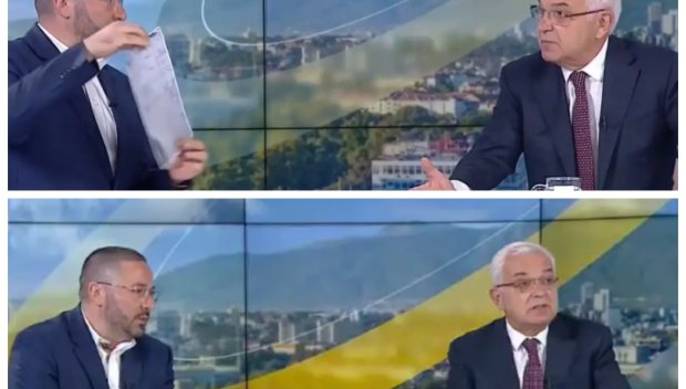 ЕКРАНЕН СКАНДАЛ! Николай Попов нокаутира Явор Нотев по БНТ