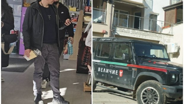 САМО В ПИК! Фараонът Ивелин Михайлов събра погледите с джипка на Величие - наложи му се спешно да спре, за да... (СНИМКИ)