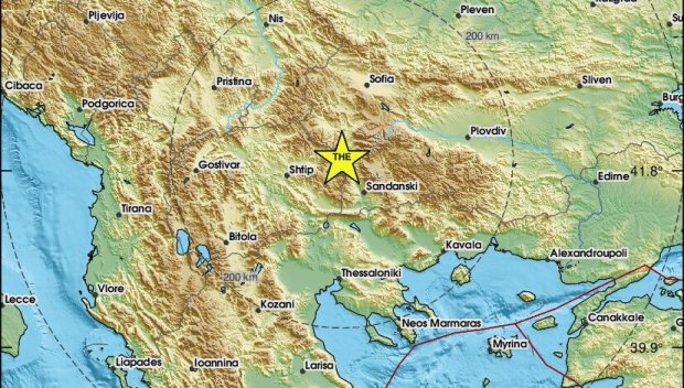 Трус 3.7 по Рихтер в Югозападна България