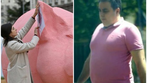 МРЕЖАТА ГЪРМИ! Асен Василев позирал за направата на прасе касичката на Промяната? (СНИМКИ)