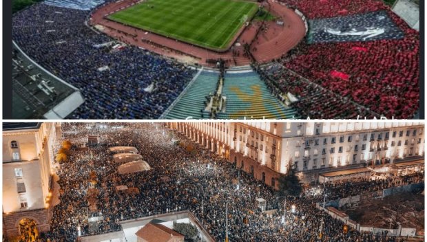 ОЩЕ ЕДНА ГЛЕДНА ТОЧКА ЗА ПРОТЕСТА: Ще напълнят ли присъстващите 4 стадиона като Васил Левски?