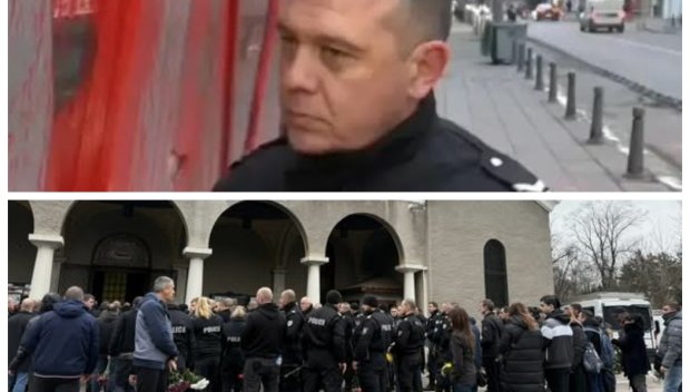 Над 500 души се простиха с прегазения на Околовръстното полицай (СНИМКИ)